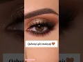 Qəhvəyi göz makyajı🤎 Kahve rengi göz makyajı🤎 #gözmakyaji #makyaj #makeup