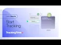 TrackingTime creating a task and start tracking