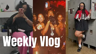 WEEKLY VLOG boho knotless braids R B Tour quiet on the creek CRAZY WEEK