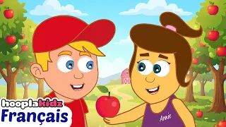 La Chanson de la Pomme 🍎| Chansons pour Enfants | HooplaKidz Franҫais