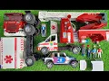 Mencari \u0026 Merakit Mainan Rusak | Mobil Polisi, Ambulans, Truk Pemadam