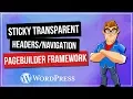 WordPress Transparent Sticky Headers
