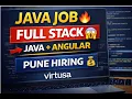 Java Full Stack Developer Job 2026 Virtusa Hiring Pune Skills Role Apply Guide