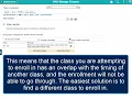 Time Conflict Error - NAU Academic Advising