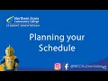 Planning Your Schedule