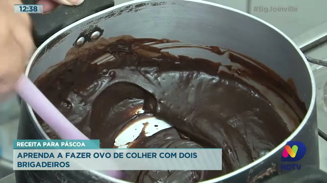 Receita para Páscoa: Aprenda a fazer ovo de colher com dois brigadeiros