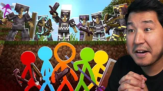 Стикмандар Майнкрафтта - 37 бөлім (Hardcore Manhunt - Animation vs. Minecraft Shorts Ep 37) Реакция