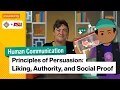 Learning the Principles of Persuasion Intro to Human Communication Study Hall