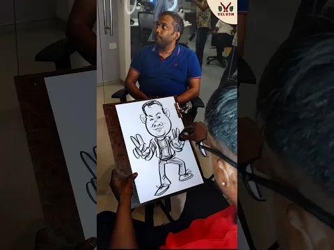 Live Caricature Event |Artist surendar|Book Your Events now #shorts#velvom#liveevents