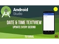 Android Studio Date Time TextView Update Every Second Tutorial