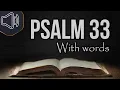 Psalm chapter 33 King James Version KJV Holy Bible reading