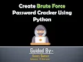How To Create Brute Force Password Cracker Using Python IN HINDI