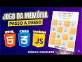 Programando um Jogo da Memoria Profissional em minutos HTML CSS JS