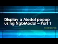How to add Angular Modal popup using NgbModal Bootstrap modal popup using ng-template part 1