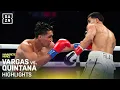 Emiliano Vargas vs Agustin Quintana FIGHT HIGHLIGHTS