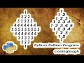 Diamond Number Pattern Python Pattern Program Bangla
