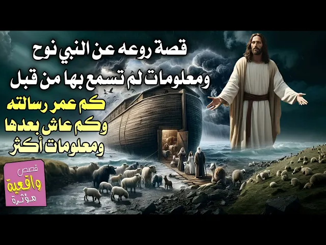⁣قصة روعه وفيها معلومات لم تعرفها عن النبي نوح هل عاش 2300 سنة ؟ وكم عاش بعد الطوفان وكم عمره الاخير