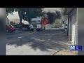FedEx box truck catches fire in East Windsor