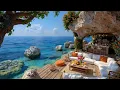 Download Lagu Elegant Bossa Nova Jazz \u0026 Wave Sounds at Morning Seaside Cafe Ambience for Good Mood, Chill