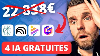 J'ai claqué 22 838€ en IA… Et ces 4 IA gratuites font TOUT !