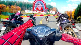 Bros 6 Spider-Man Meets Serbian Princess Dancing Abandoned RACE TRACK (Life Hero POV)