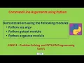 Python Command Line Arguments using sys getopt and argparse with Demos GE8151-PSPP Tamil 56