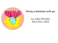 Using a database with go