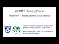 WHONET Training Course - Module 4