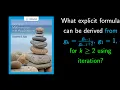 5 7 9 Finding an Explicit Formula for a Recursively Defined Sequence Using Iteration