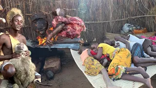 Indengeneous Cooking With African Tribe Hunters and Herders🌦🏹in The Desert