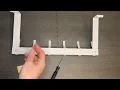 Setting Up These Over The Door Hooks From Start To Finish