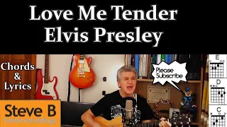 love me tender elvis presley backing track available guitar chords u0026 lyrics cover