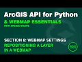 Reposition a Layer in a WebMap in ArcGIS Online using the ArcGIS API for Python