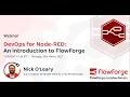 DevOps for Node-RED Introduction to FlowForge