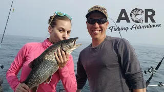 ACR Fishing Adventures lake trout fishing with Tyler and Kelsey