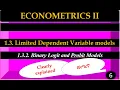 Limited Dependent variables Models Binary Logit and Probit Models in Amharic