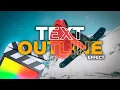 TRENDING Text Outline Effect So EASY in Final Cut Pro