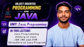 1 2 Java Programming History of Java JDK JRE and JVM Structure of Java Program