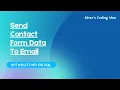 How To Send Contact Form Data To Email Without PHP Or SQL Abrar s Coding Idea