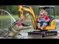 Lagu Monkey NaNa Digs a Water Channel… But a Crocodile So Appears! His Clever Reaction Will SHOCK You!