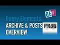 Archive posts widget overview - Query Elements