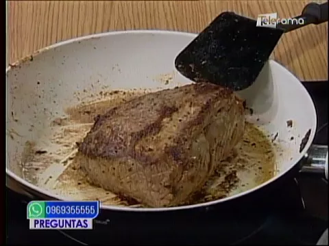 Lomo en salsa de naranja y BBQ 