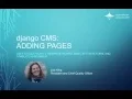 django CMS User s Guide 3 Adding Pages