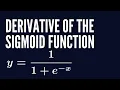 Derivative of the Sigmoid Activation function Deep Learning