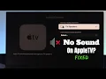 How To FIX Apple TV 4K No Sound