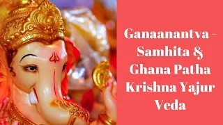 ganaanaam tva krishna yajur veda ghana patha sri k suresh
