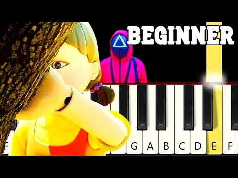 Download MP3 5 Squid Game Tunes - Very Easy and Slow Piano tutorial