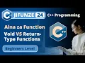 24 Void vs Return-type Functions in C Learn Programming