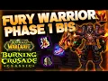 Fury Warrior Phase 1 BIS DEEP DIVE TBC CLASSIC