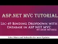 Lec-49 Binding Dropdown with Database in ASP NET C ASP NET C Tutorial